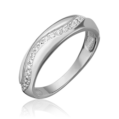 

Кольцо из белого золота р.  PLATINA jewelry 01-4687-00-401-1120-24, фианит, 01-4687-00-401-1120-24