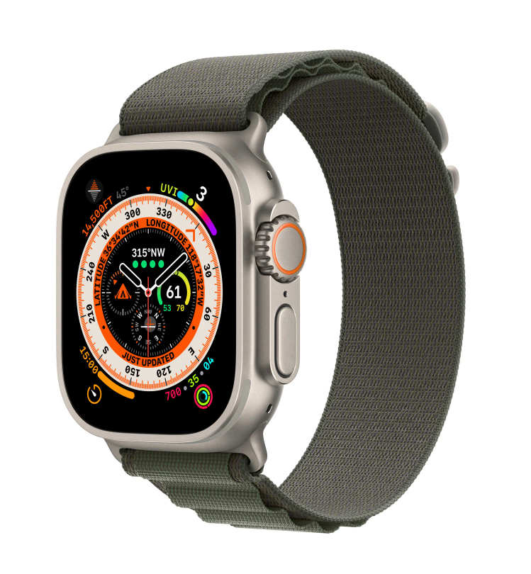 Умные часы  Apple Watch Ultra, 49 мм, M, Green Alpine (MQFN3)