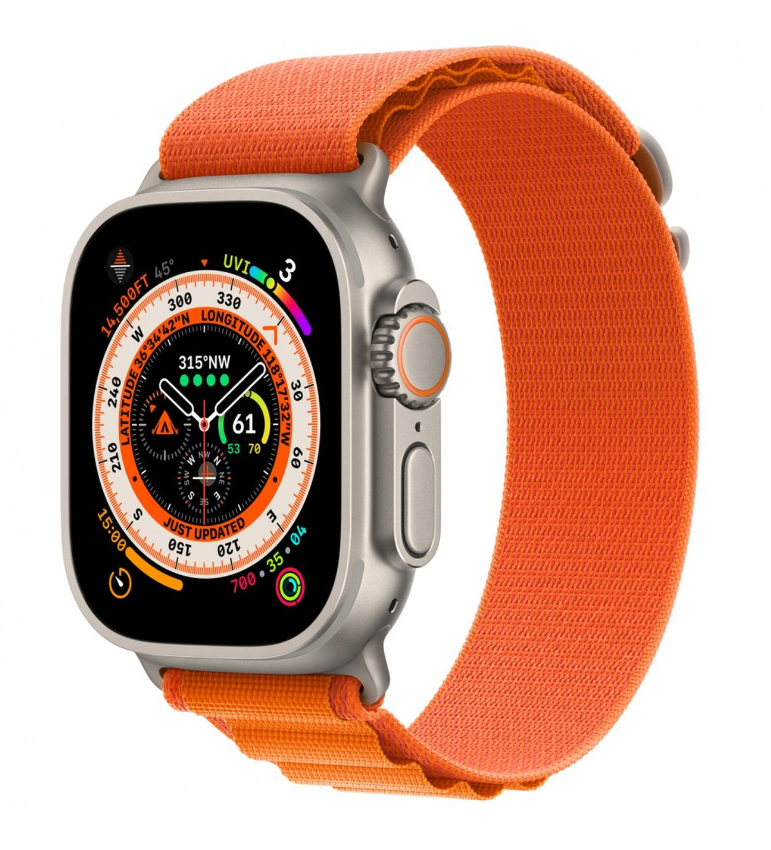 

Умные часы Apple Watch Ultra, 49 мм, L, Orange Alpine (MQFM3), Watch Ultra, 49 мм, L, Orange Alpine MQFM3