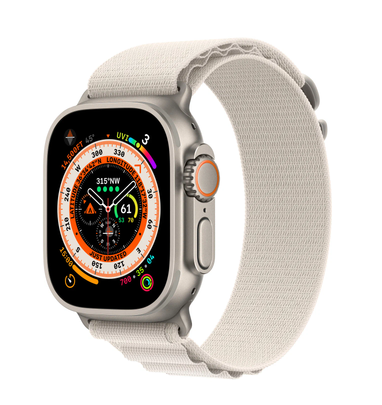 Умные часы  Apple Watch Ultra, 49 мм, M, Starlight Alpine (MQF)