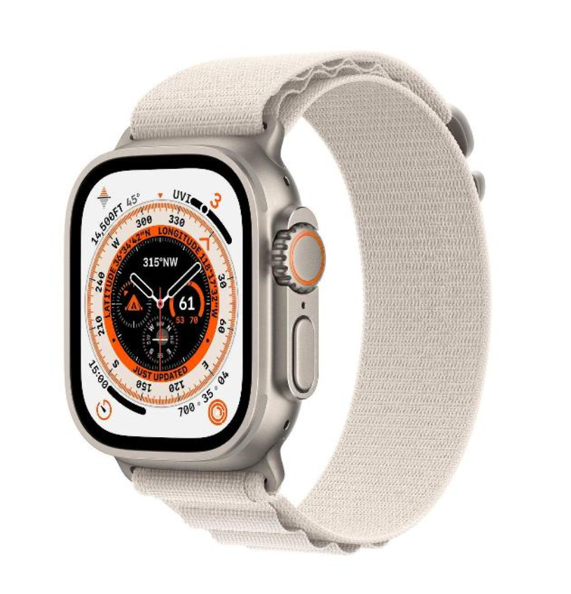 Умные часы  Apple Watch Ultra, 49 мм, L, Starlight Alpine MQF