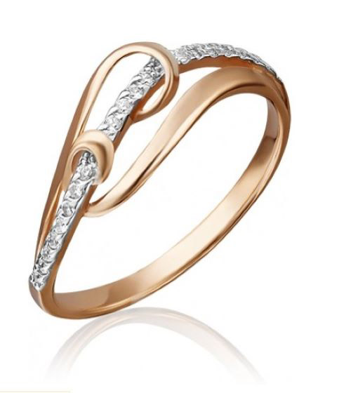 

Кольцо из красного золота р. , PLATINA jewelry 01-4731-00-401-1110-03, фианит, 01-4731-00-401-1110-03