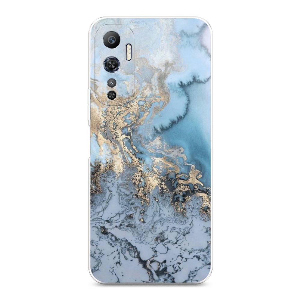 

Чехол Awog на Infinix Hot 20 4G "Морозная лавина синяя", Серебристый, 3103150-3