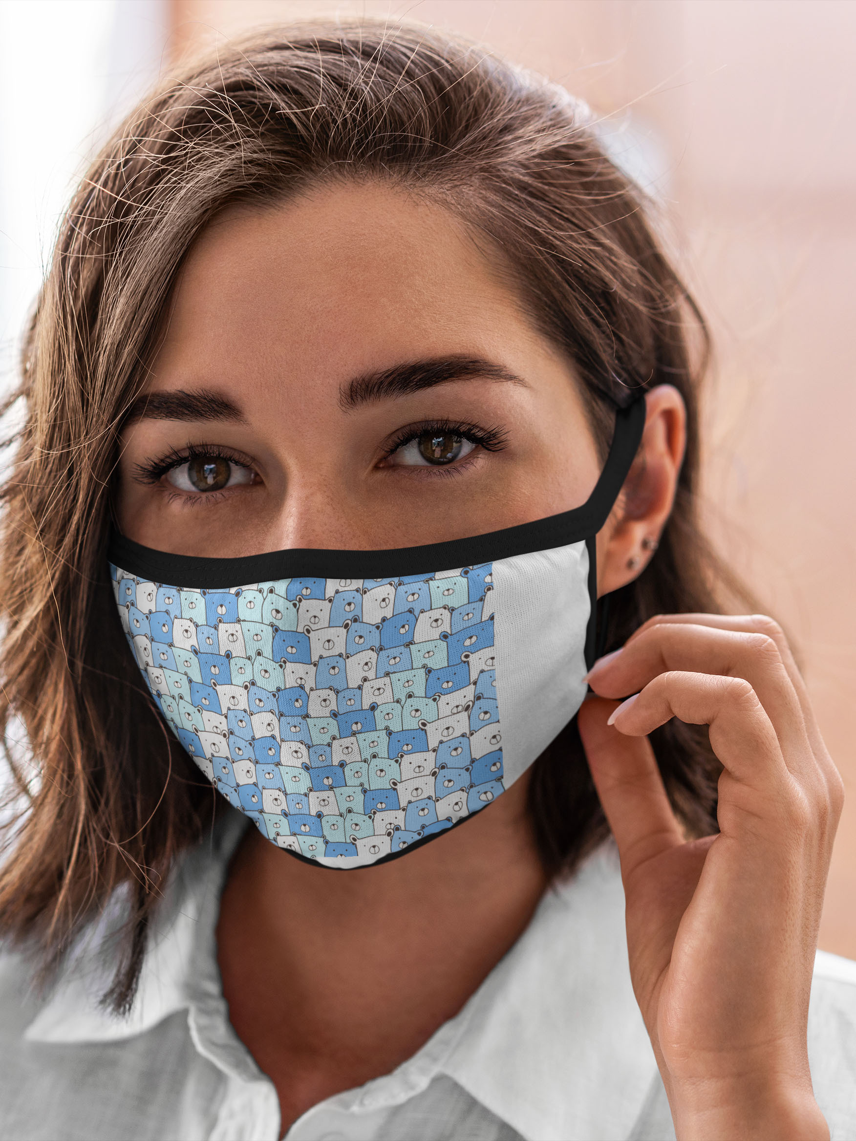 

Многоразовая маска унисекс Burnettie Мишки, Разноцветный, Мишки