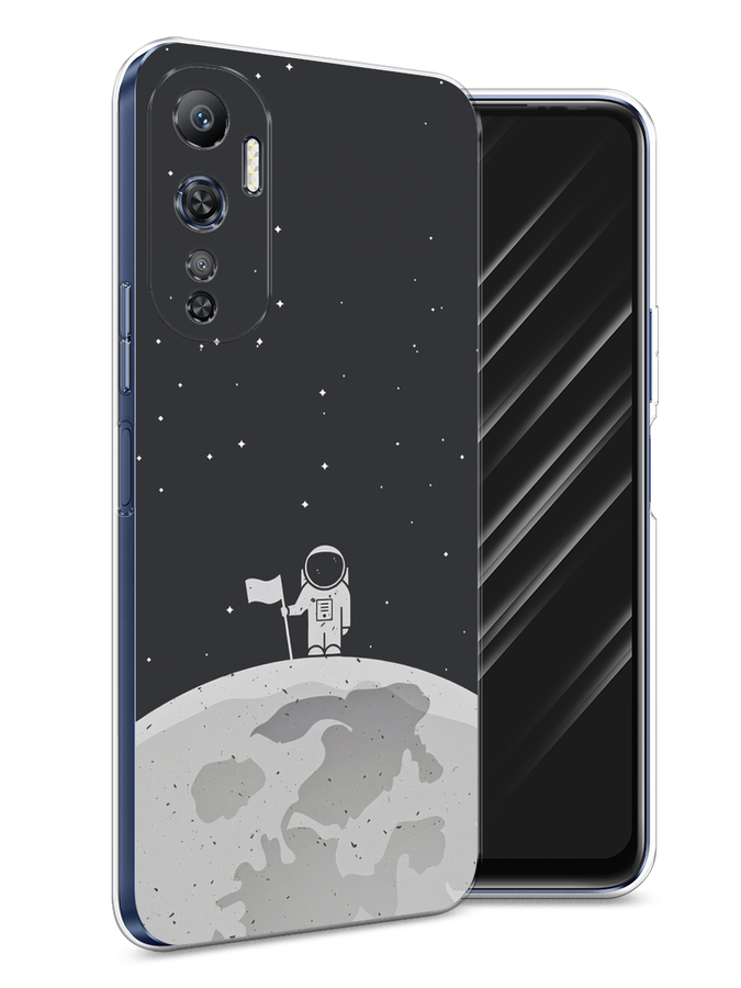 

Чехол Awog на Infinix Hot 20 4G "Морозная лавина серая", Серый;серебристый, 3103150-3
