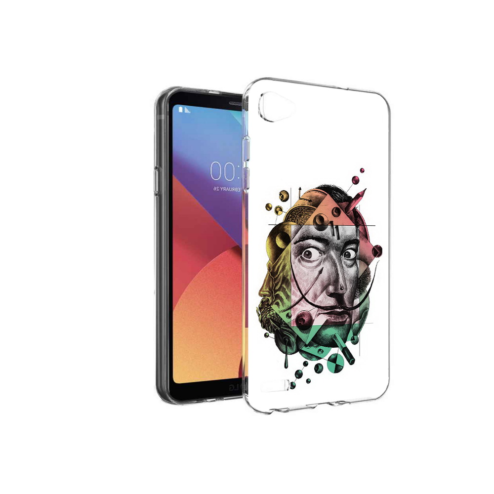 

Чехол MyPads Tocco для LG G6 mini разноцветное лицо абстракция, Прозрачный, Tocco