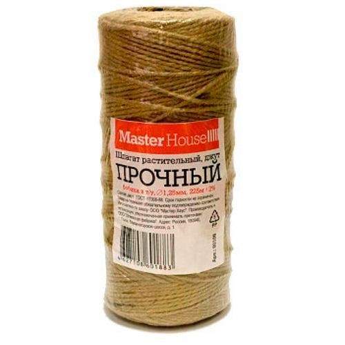 

Шпагат Джутовый 200М Прочный 1,25Мм, Арт.60330 Masterhouse (арт. 613649) - 3 шт.