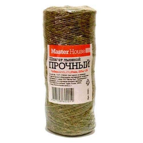 

Шпагат Льняной 200М Прочный 1Мм, Бобина 150Гр, Арт.60294 Masterhouse (арт. 613650) - 3 шт.
