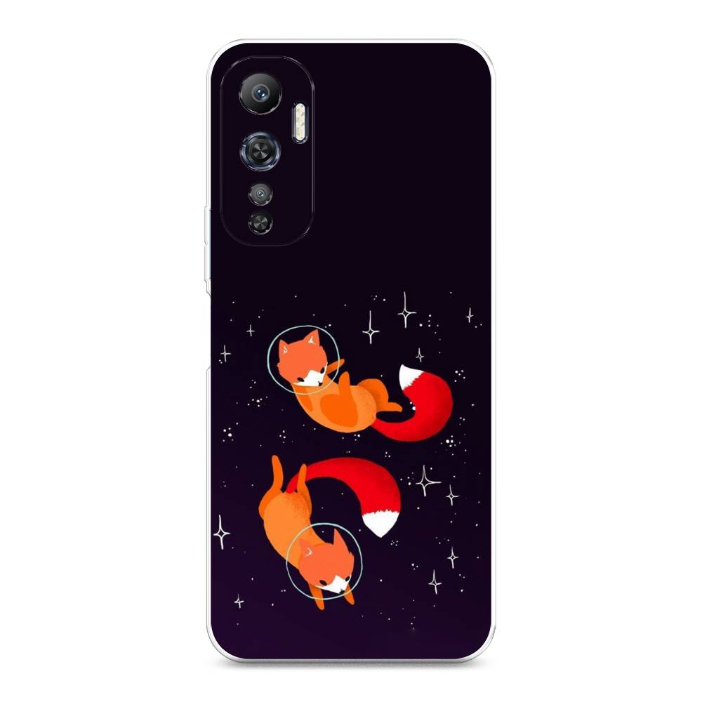 

Чехол Awog на Infinix Hot 20 4G "Лисы космонавты", Оранжевый, 3103150-4
