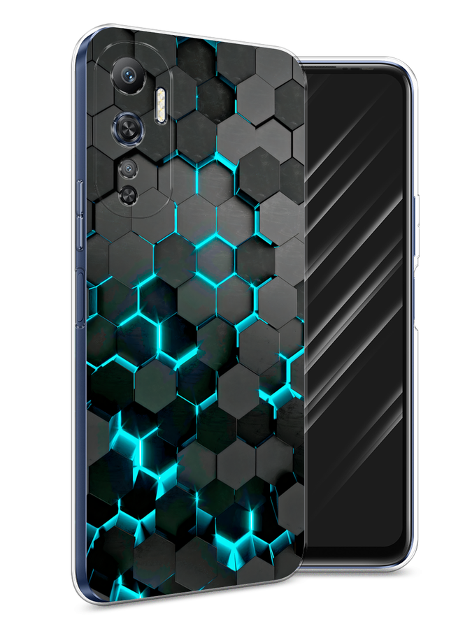 

Чехол Awog на Infinix Hot 20 4G "Абстракция небо", Синий;голубой;белый, 3103150-3