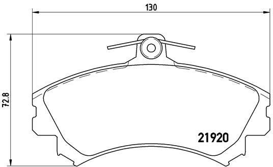 

Тормозные колодки BREMBO P50055