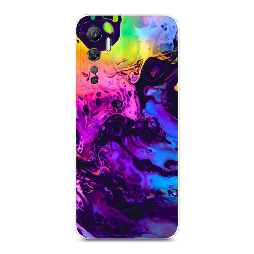 

Чехол Awog для Infinix Hot 20 4G "ACID fluid", Красный, 3103150-3