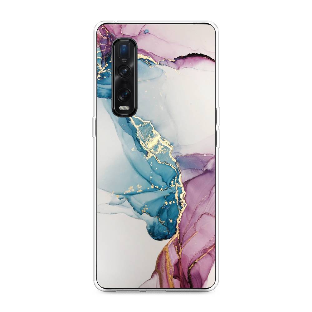 

Чехол для Oppo Find X2 Pro "Розовые разводы рисунок", 253350-3