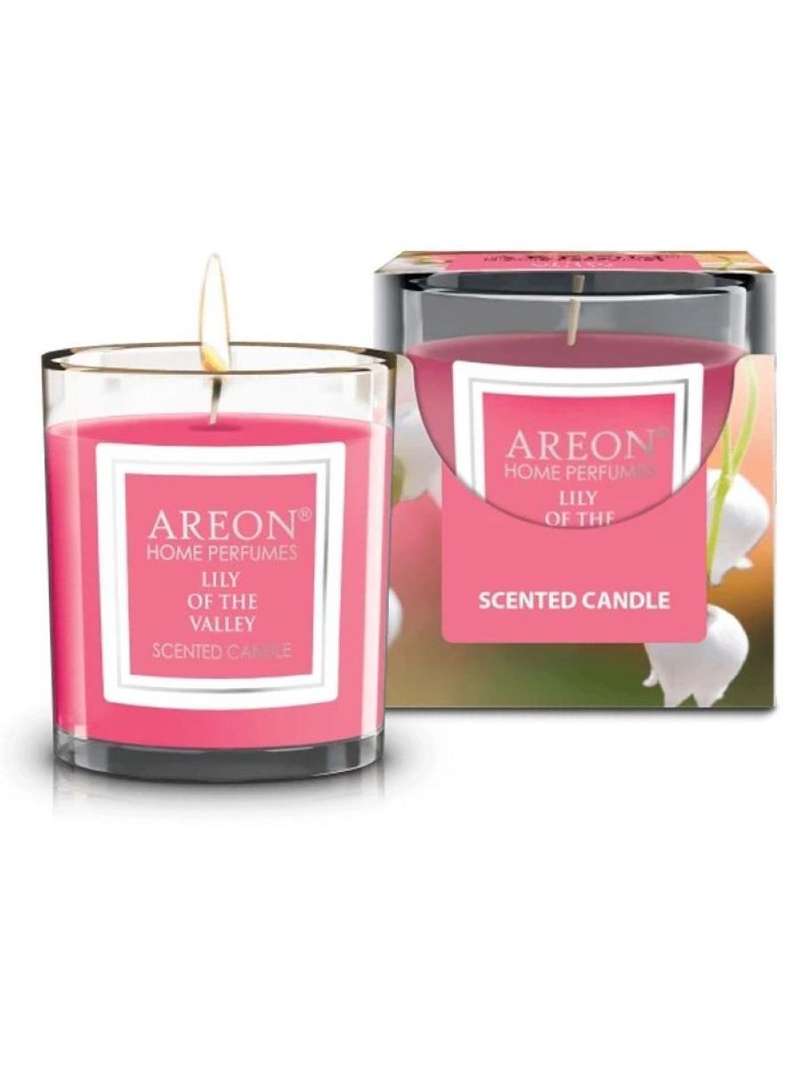 Ароматическая свеча AREON, HOME PERFUMES, 120гр ,Lily of the Valle