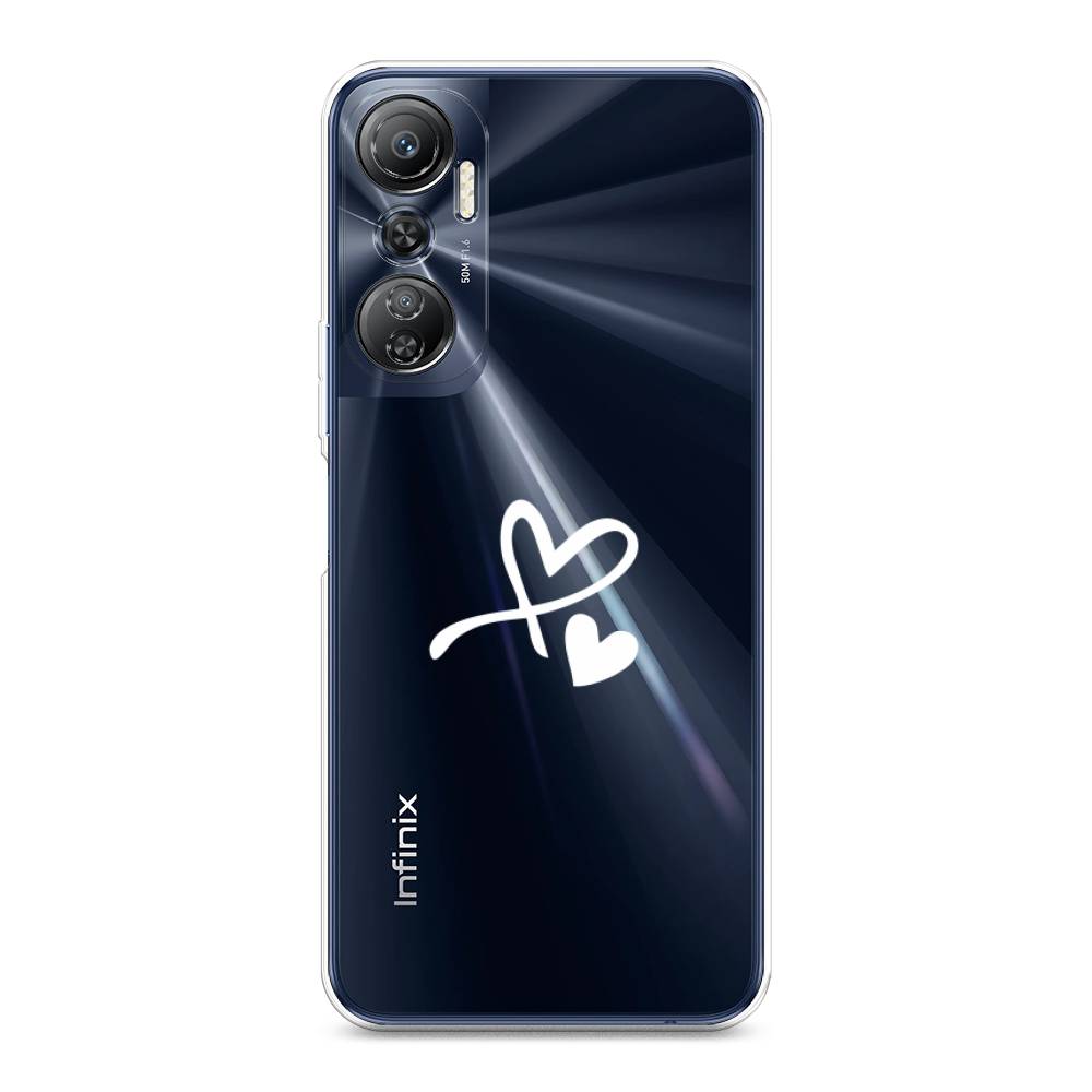 

Чехол Awog на Infinix Hot 20 4G "Сердечко минимализм", Белый, 3103150-6