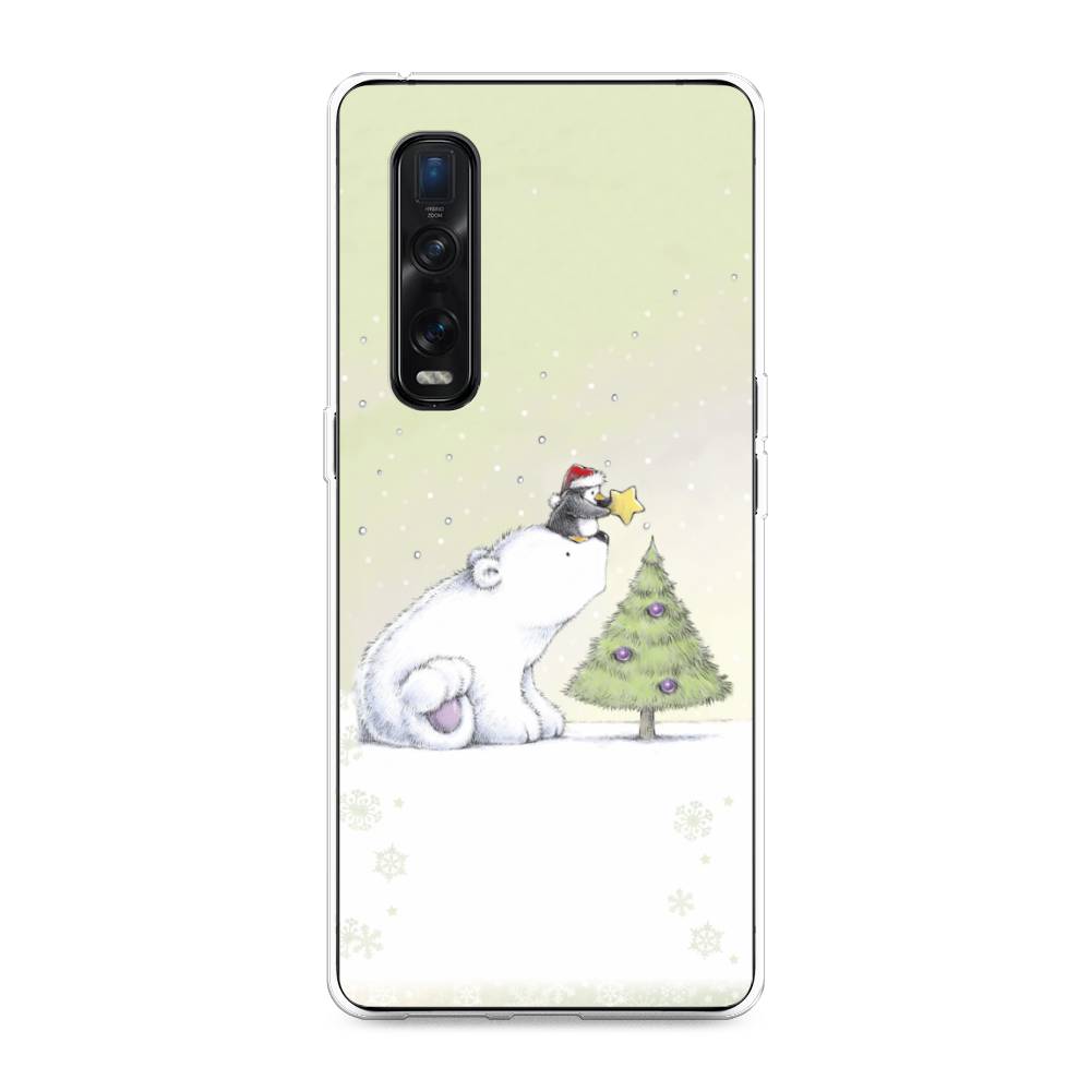 

Чехол для Oppo Find X2 Pro "Украшение елки", Белый;бежевый, 253350-5