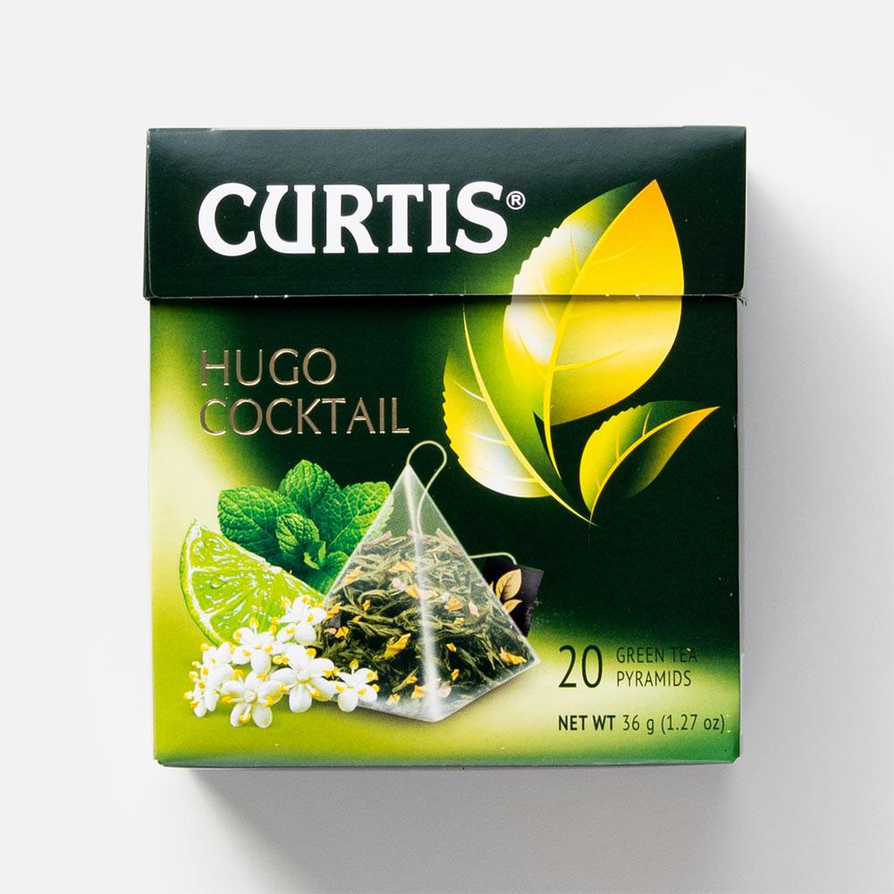 Чай зеленый CURTIS Hugo Cocktail, с мятой, лаймом и ароматом цветов бузины, 20 пирамидок