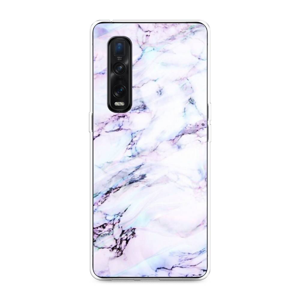 

Чехол для Oppo Find X2 Pro "Радужный мрамор", Серый;фиолетовый, 253350-3