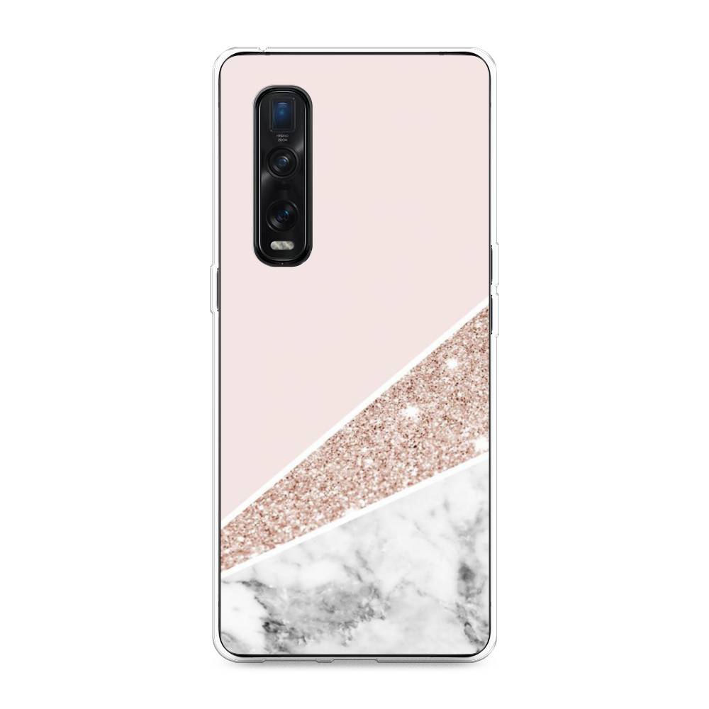 

Чехол для Oppo Find X2 Pro "Блестящий розовый мрамор", 253350-3