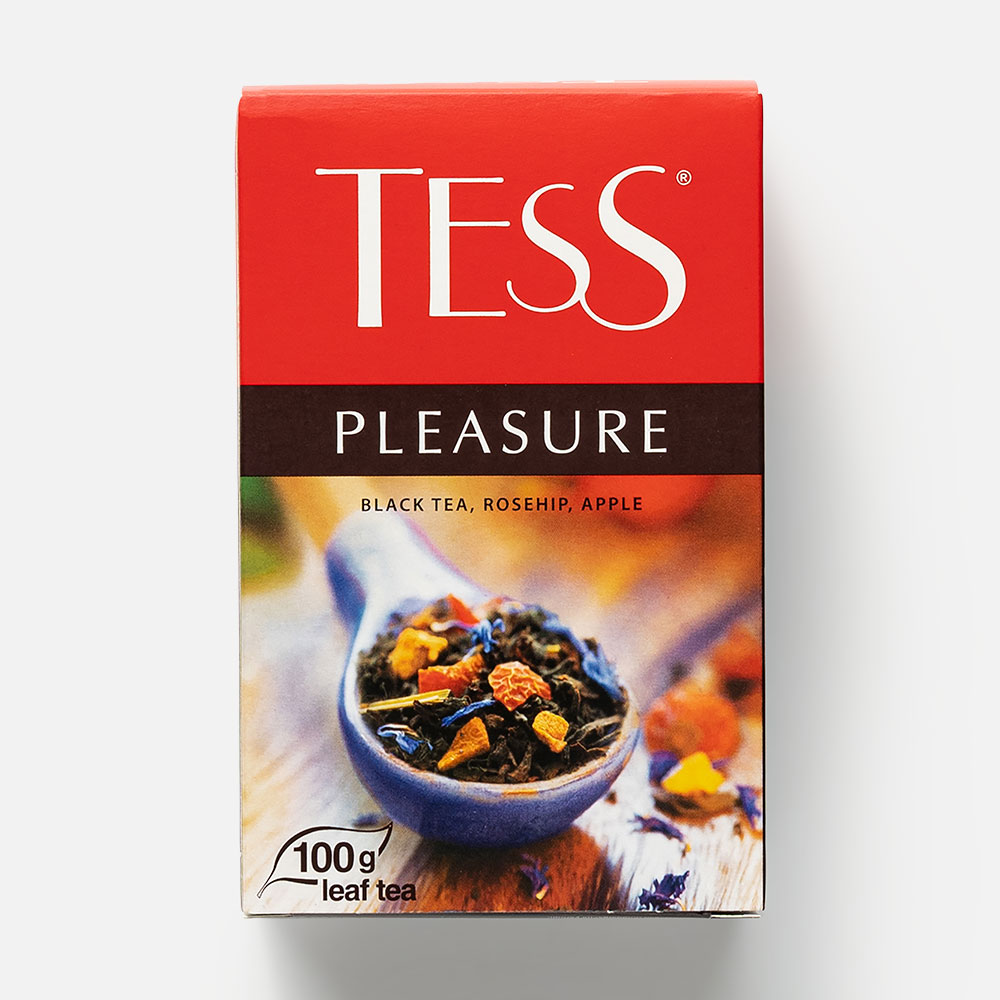 фото Чай черный листовой tess pleasure 100 г