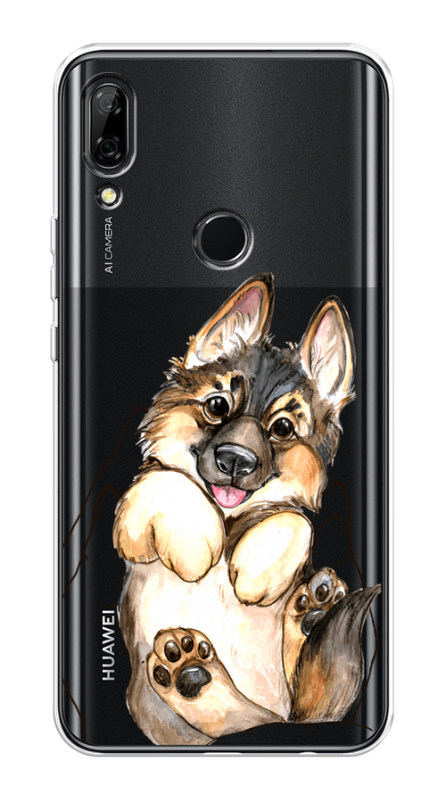 

Чехол на Honor 9X/Huawei P Smart Z "Овчарка в ладошках", Серый;бежевый;белый, 69450-1