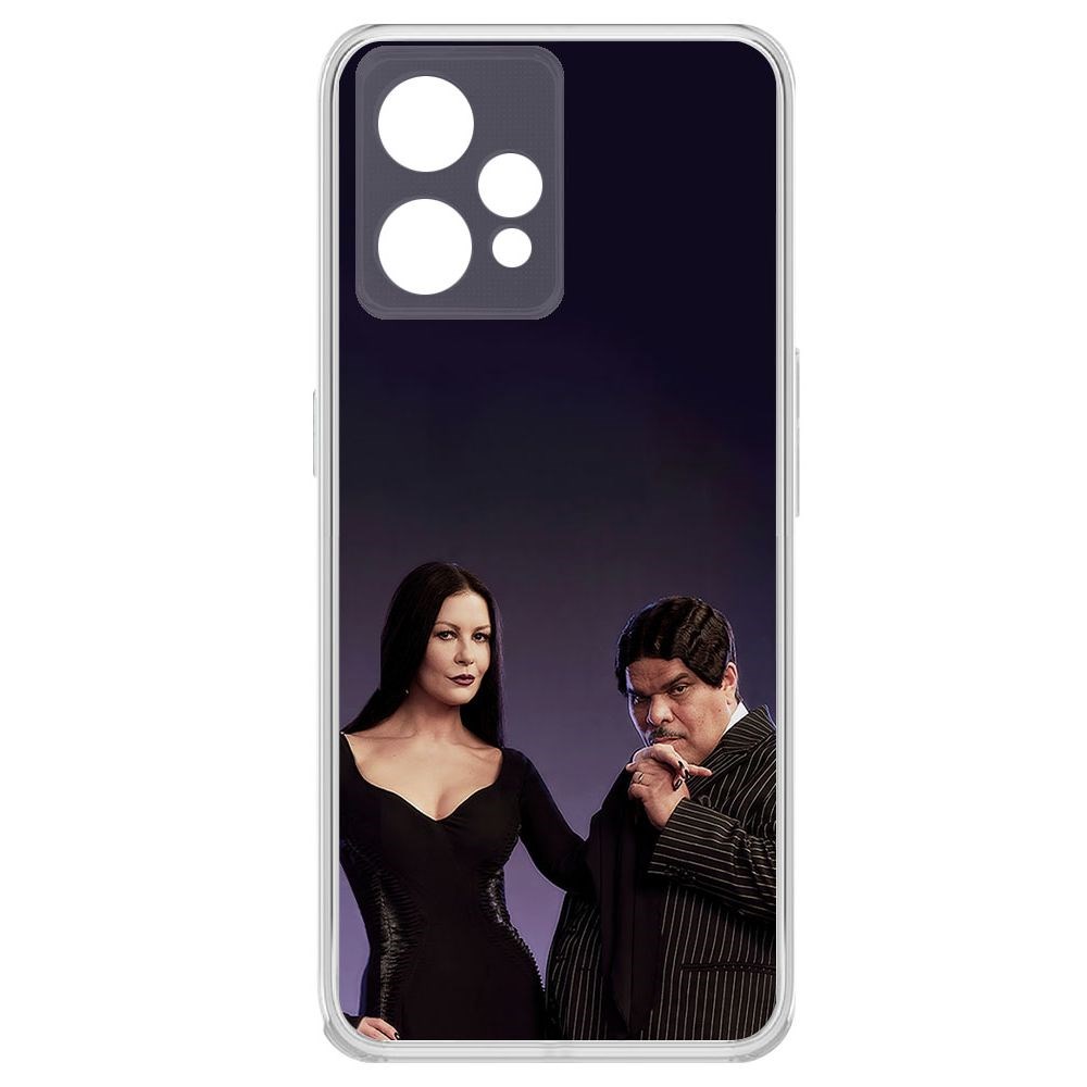 

Чехол-накладка Krutoff Clear Case Уэнсдей Аддамс - Мортиша и Гомес для Realme 9 Pro+