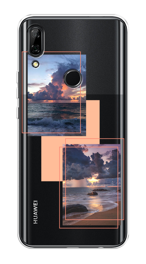 

Чехол на Honor 9X/Huawei P Smart Z "Sky collage", Розовый;прозрачный;синий, 69450-1