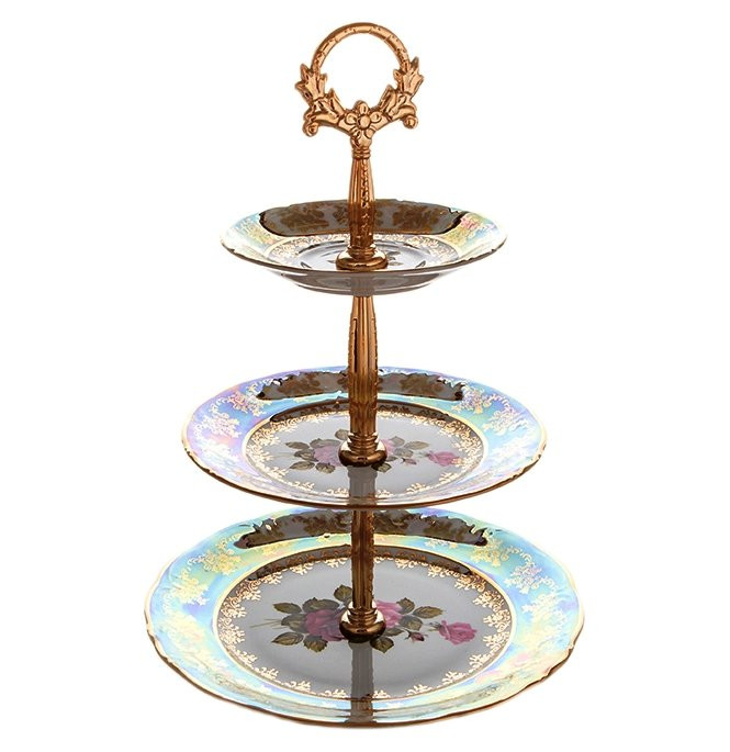 

Этажерка 3-х ярусная МаМ декор "Фредерика /Роза перламутр" / 104973