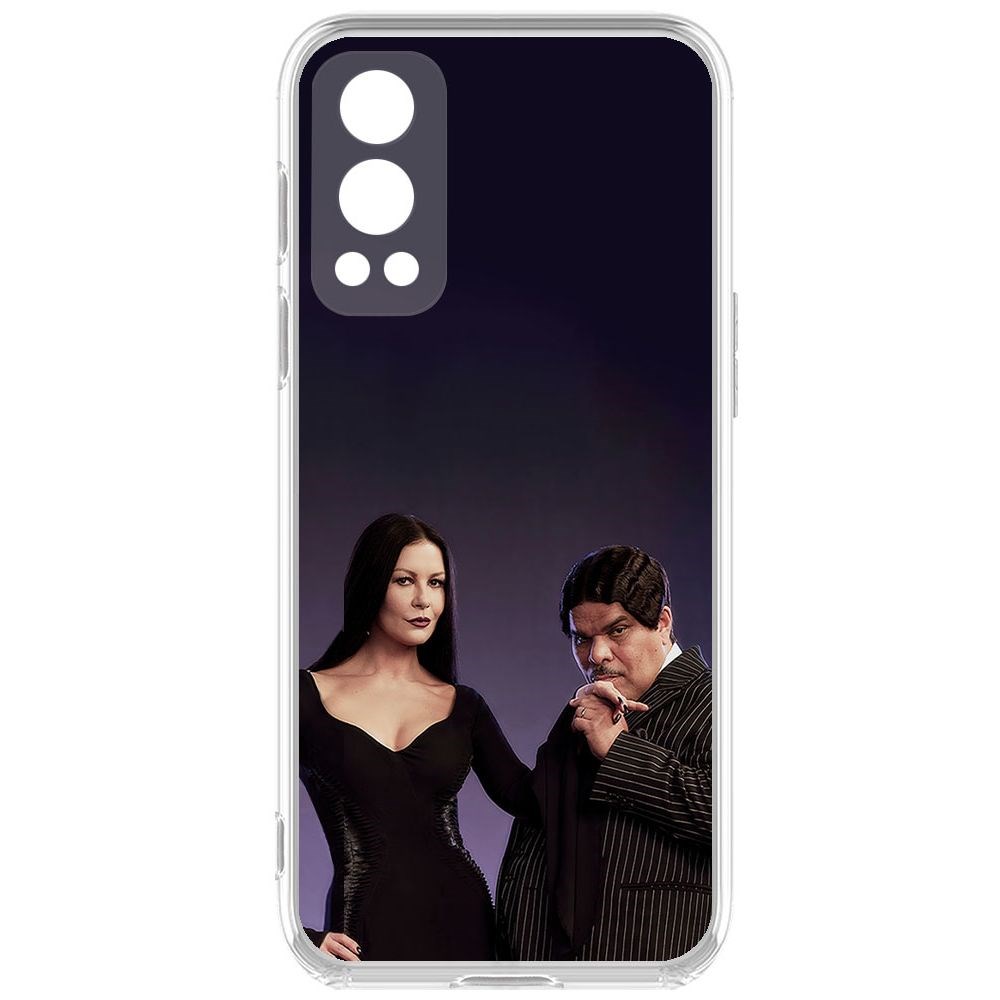 

Чехол-накладка Krutoff Clear Case Уэнсдей Аддамс - Мортиша и Гомес для OnePlus Nord 2 5G, Прозрачный