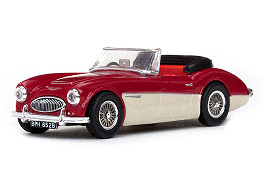 Модель коллекционная VITESSE Austin healey 3000 tartan red/ivory