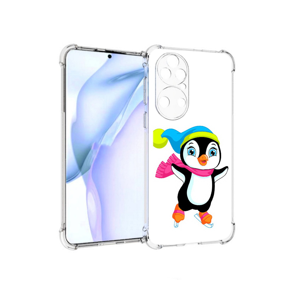 

Чехол MyPads Tocco для Huawei P50 пингвин на коньках, Прозрачный, Tocco