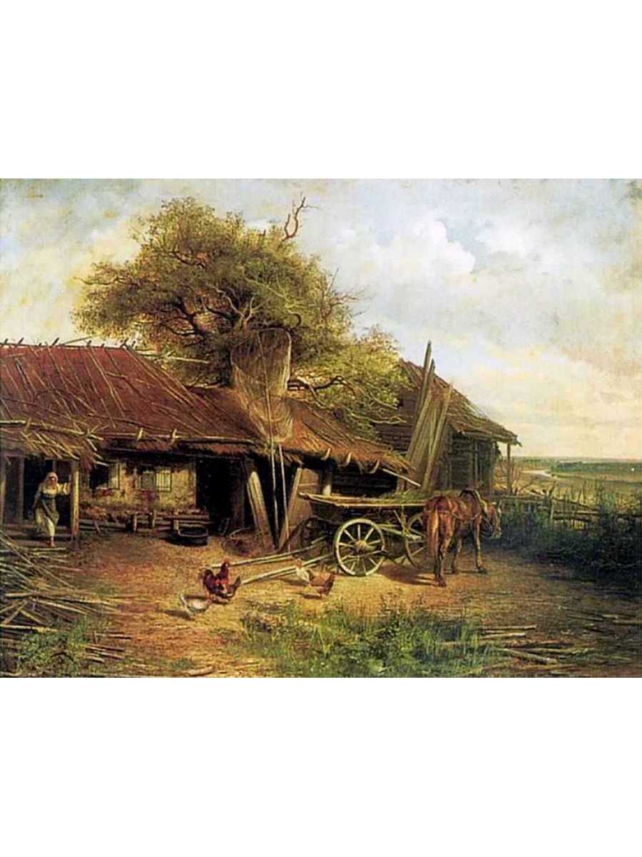 

Постер DRABS A3 Попов А.П. Деревенский двор