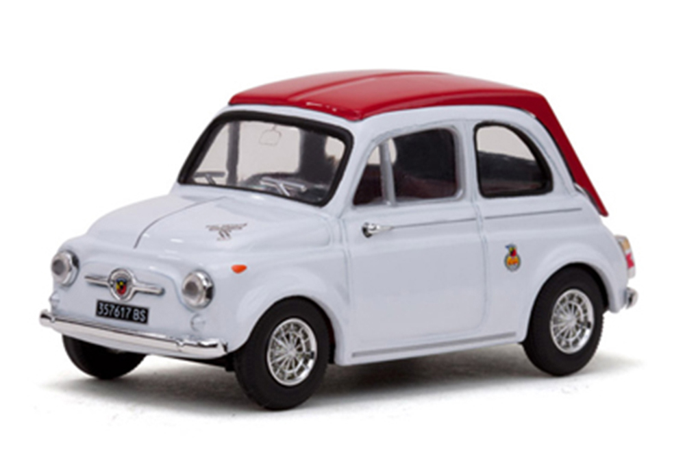 Модель коллекционная VITESSE Fiat abarth 595 ss 1964 white/red