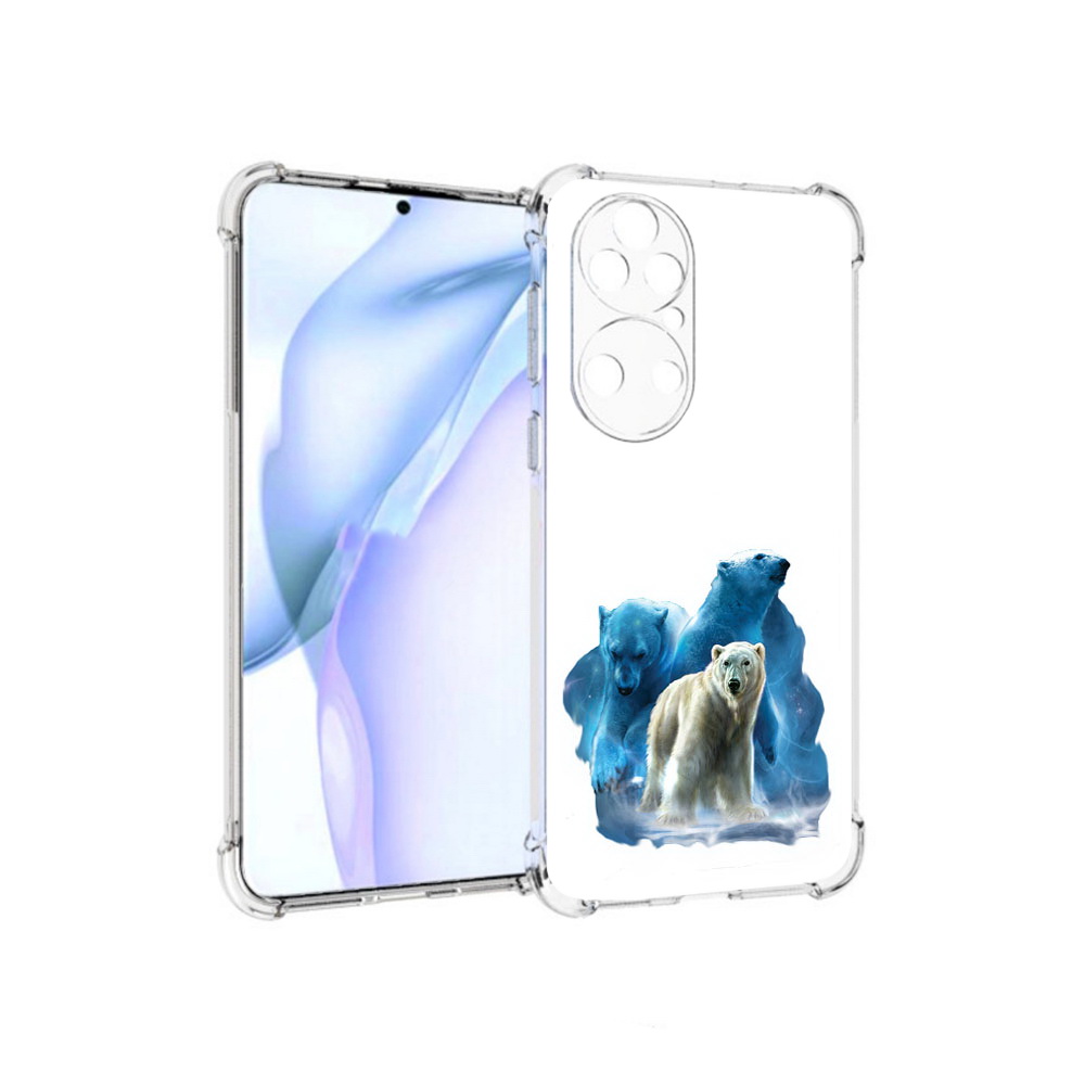 Чехол MyPads Tocco для Huawei P50 полярный медведь