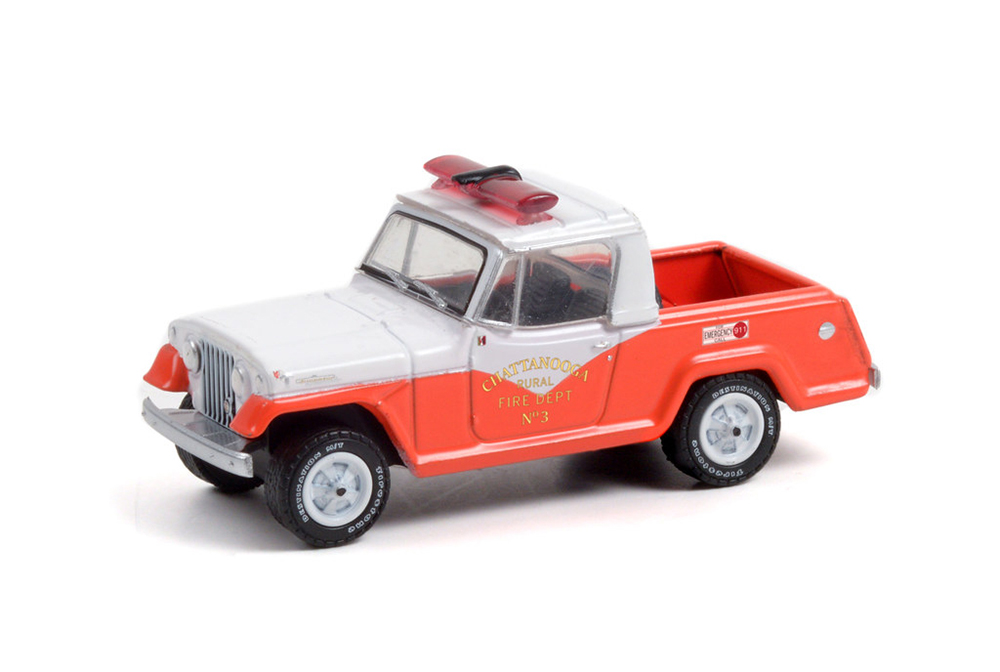 

Jeep jeepster commando chattanooga rural fire department NO.3 1967 / jeep jeepster command, Белый