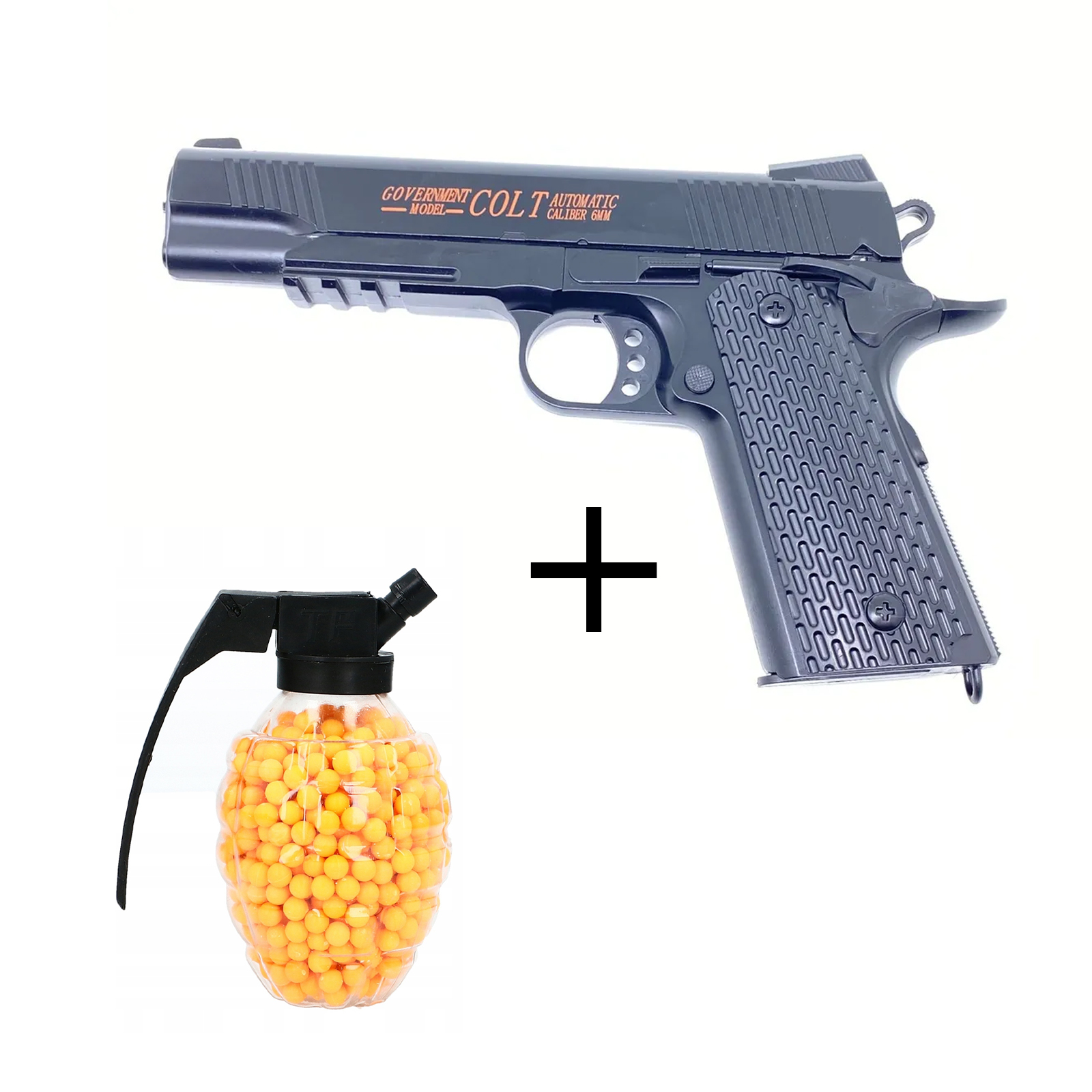 

Пистолет WellyWell пневматический Airsoft Черный Gun_C.10