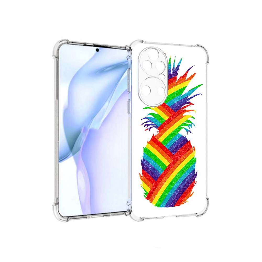

Чехол MyPads Tocco для Huawei P50 радужный ананас, Прозрачный, Tocco