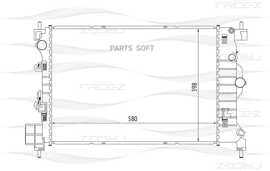Радиатор охлаждения FREE-Z KK0143