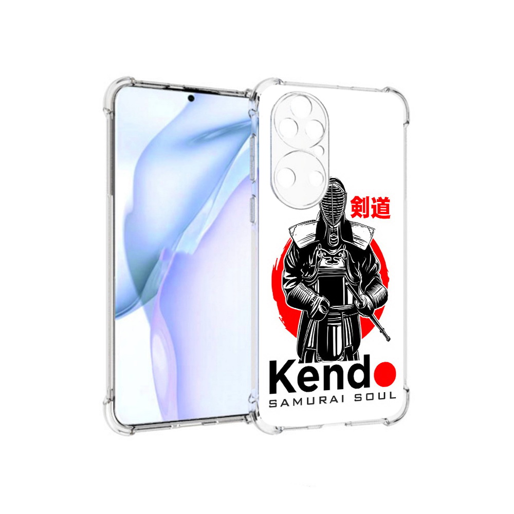 

Чехол MyPads Tocco для Huawei P50 рисованый самурай, Прозрачный, Tocco