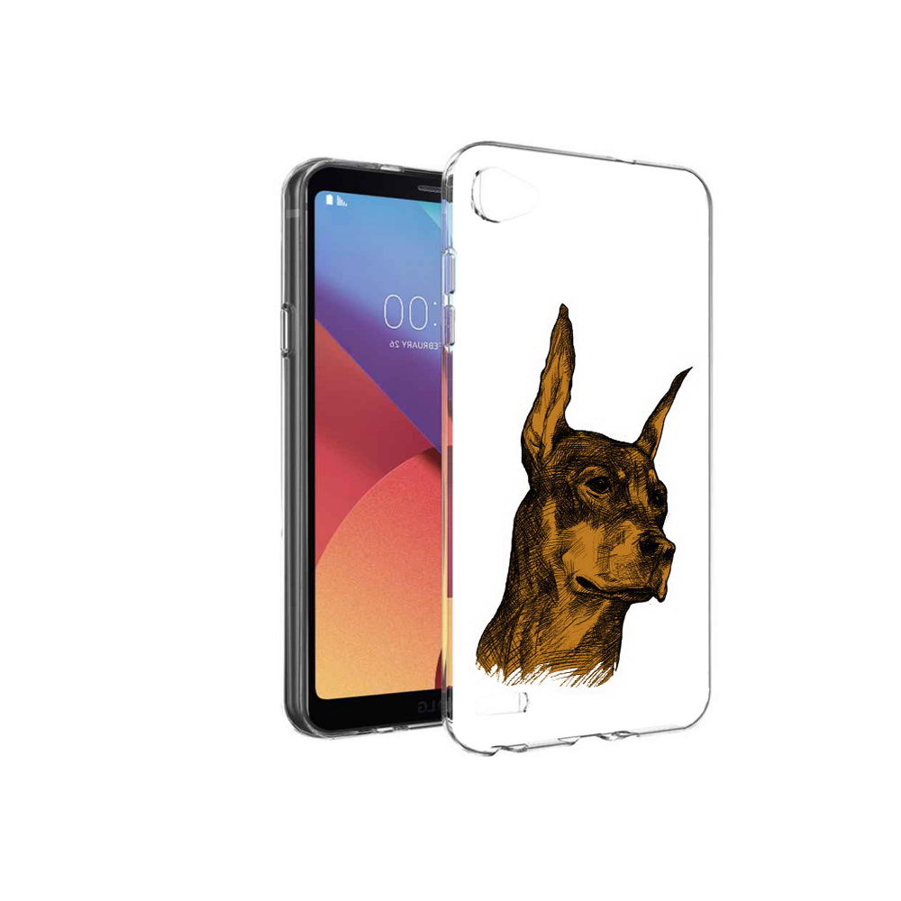 

Чехол MyPads Tocco для LG G6 mini скетч доберман, Прозрачный, Tocco
