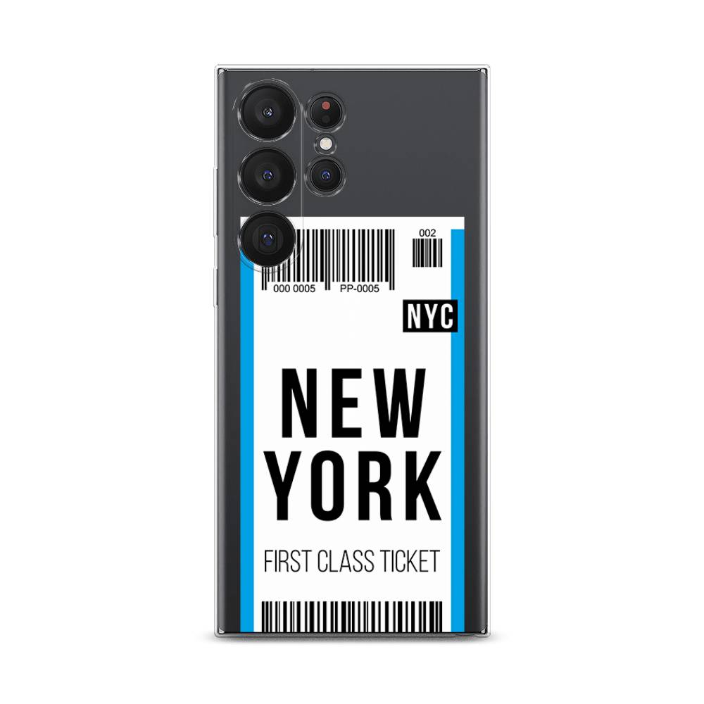 

Чехол на Samsung Galaxy S23 Ultra 5G "Билет в Нью-Йорк", 2107550-6