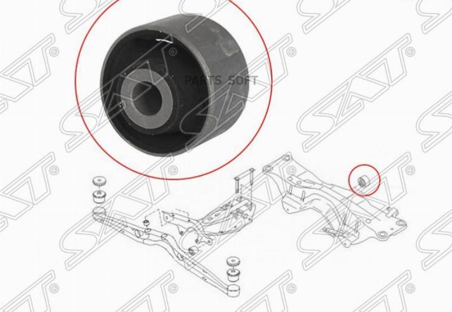 

Сайлентблок подушки дифферинциала SUBARU FORESTER 96-07/IMPREZA 92-02/LEGACY 89-98