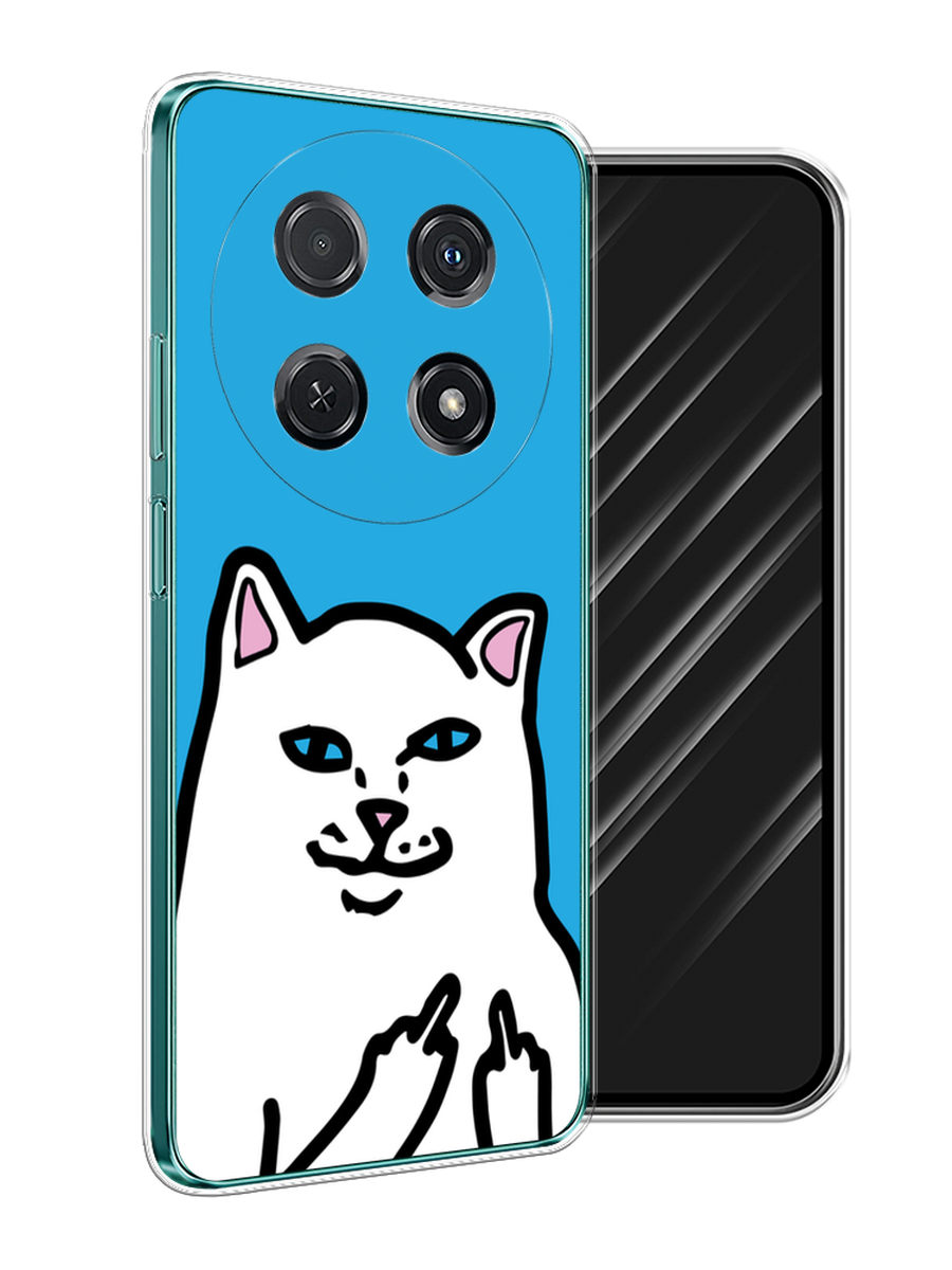

Чехол Awog на Huawei Nova 12i "Кот жесть", Белый;голубой;черный, 6123950-1