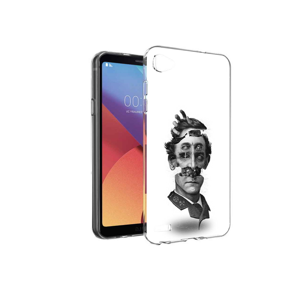 

Чехол MyPads Tocco для LG G6 mini страшное лицо абстракция, Прозрачный, Tocco