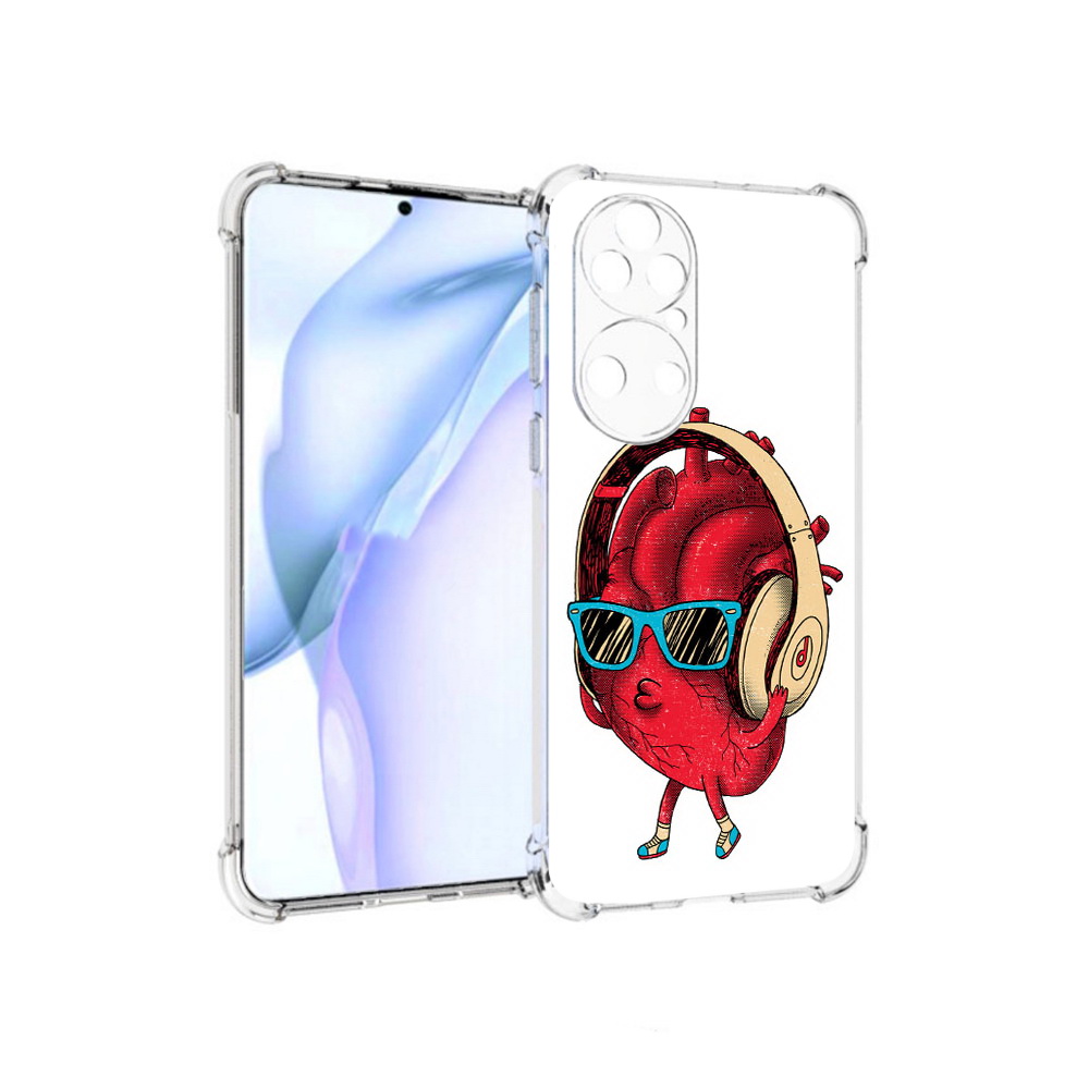 

Чехол MyPads Tocco для Huawei P50 слушай сердце, Прозрачный, Tocco