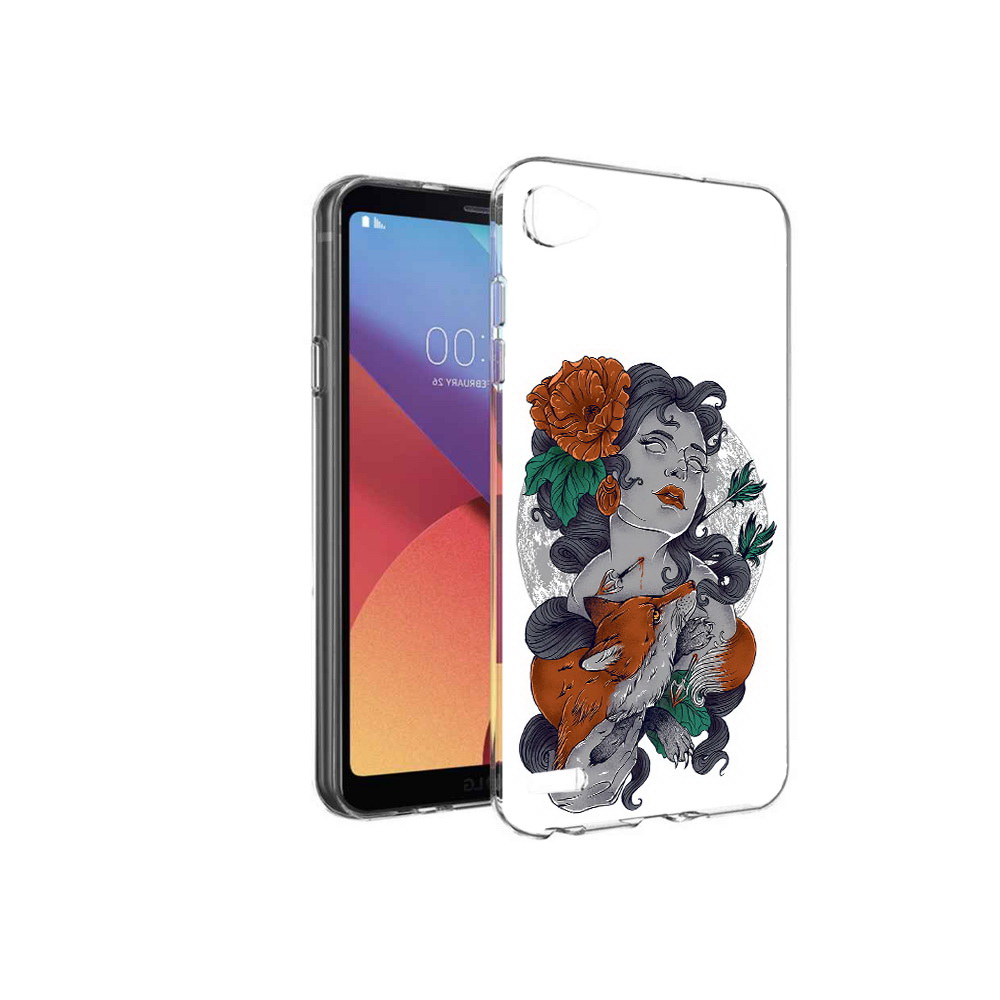 

Чехол MyPads Tocco для LG G6 mini темная девушка с лисой, Прозрачный, Tocco