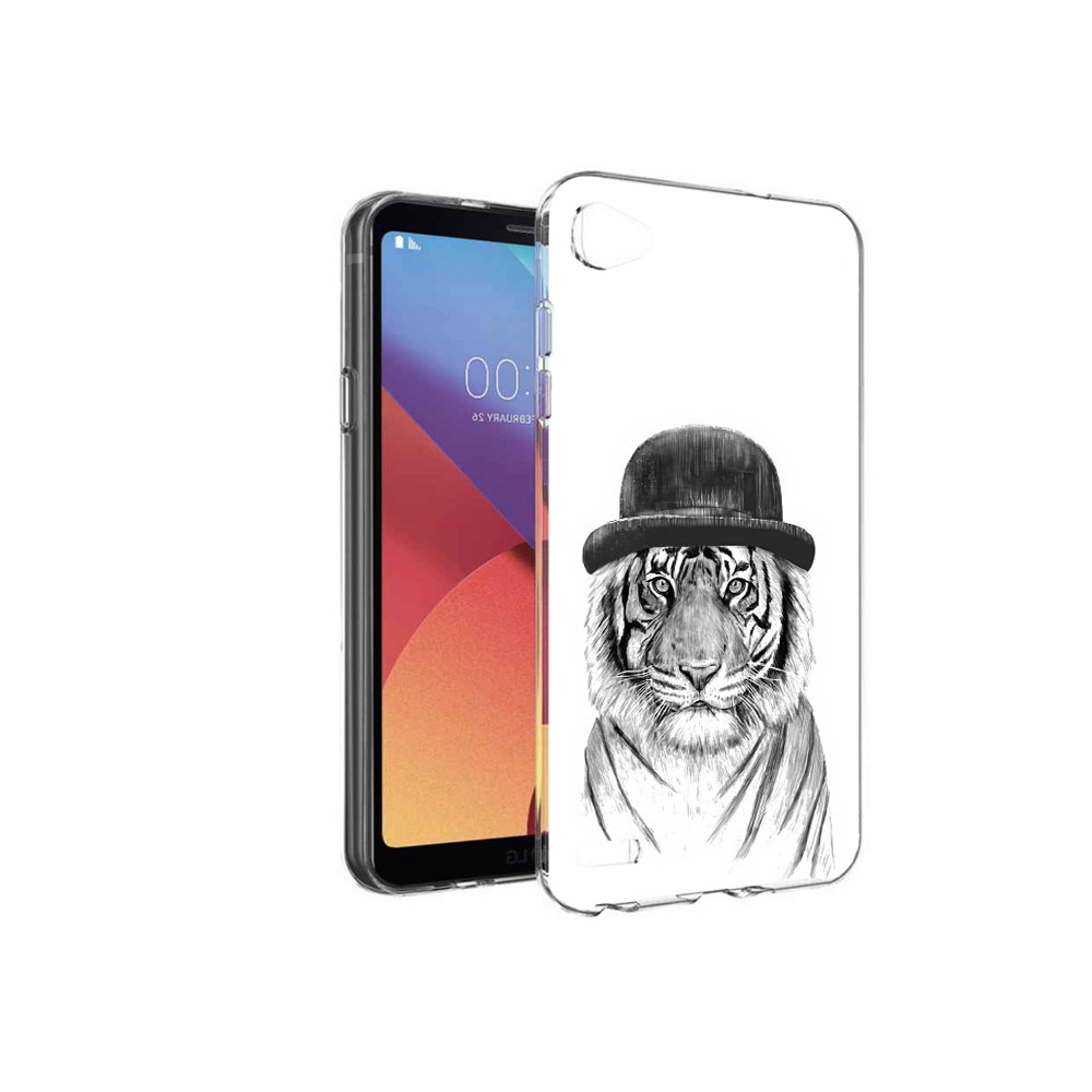 

Чехол MyPads Tocco для LG G6 mini тигр британец, Прозрачный, Tocco