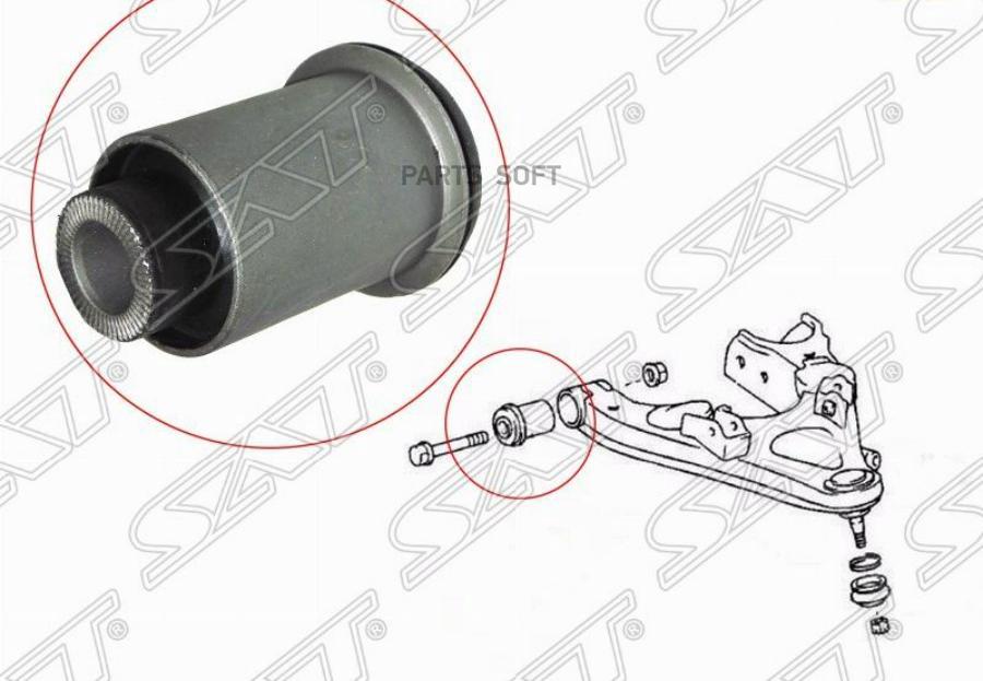 

Сайлентблок Fr (передний) Переднего Нижнего Рычага Land Cruiser 100vx 98- Sat арт. ST-486