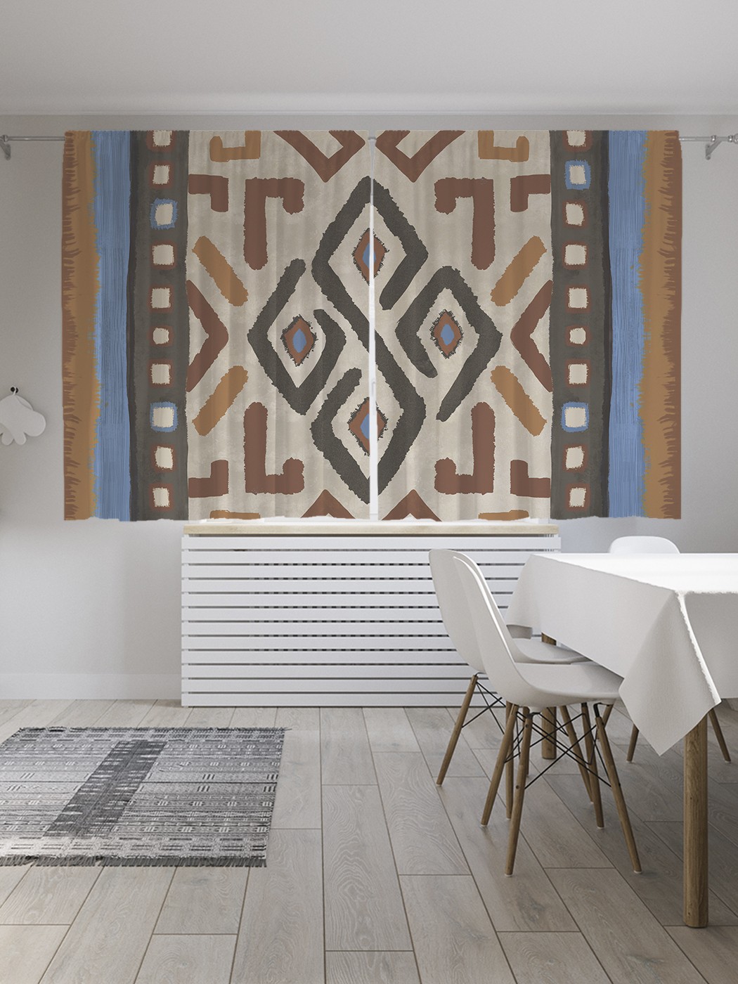 

Шторы с фотопечатью JoyArty "Африканские мотивы" из сатена, 290х180 см, Африканские мотивы