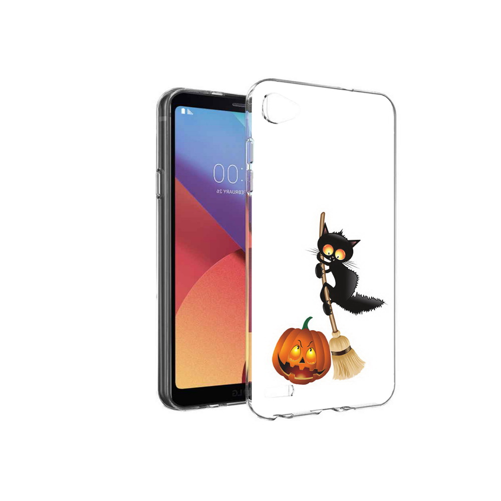 

Чехол MyPads Tocco для LG G6 mini хэлуинский котик, Прозрачный, Tocco